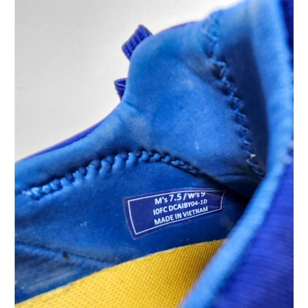Kizik Athens Mens Hands Free Athletic Running Shoes Blue Yellow Size 7.5 M 9 W - Picture 7 of 7